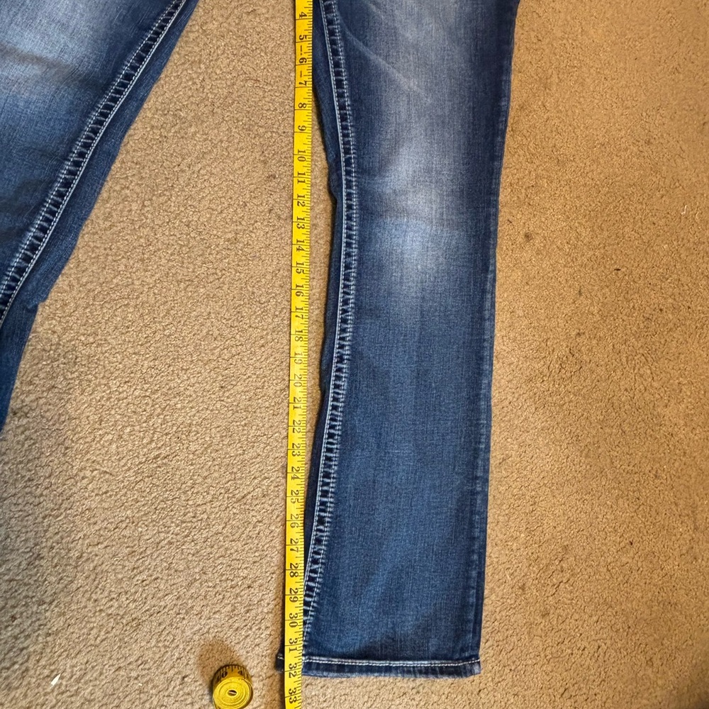 Miss Me Dark Blue Boot Cut Jeans with Decorative Pocket - Picture 13 of 13